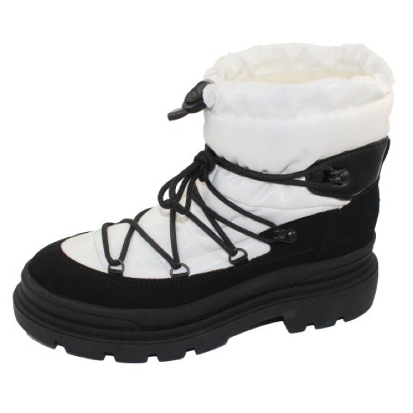 Avita Black and White Winter Boots